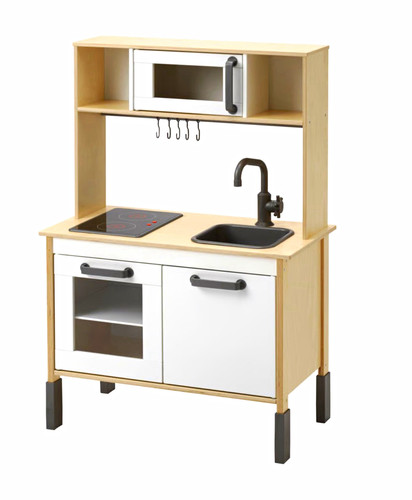 Spielküche aus holz beige - spielküche,