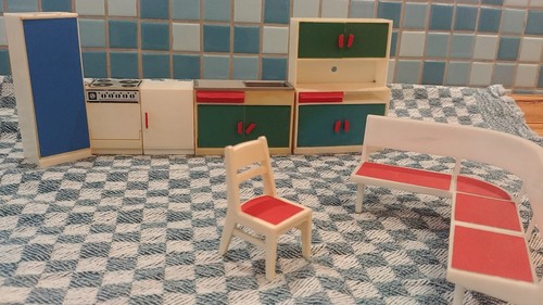 Puppenhaus möbel 70er jahre - jahre,